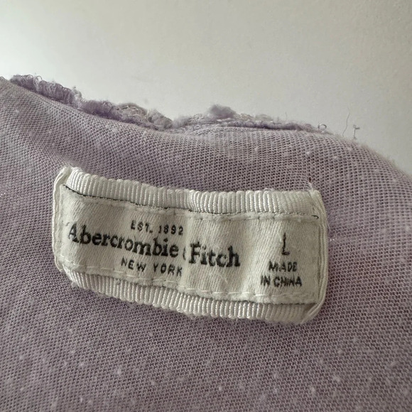 Abercrombie & Fitch Purple Lilac Flower Lace Skirt with Stretchy Waist - Picture 5 of 5